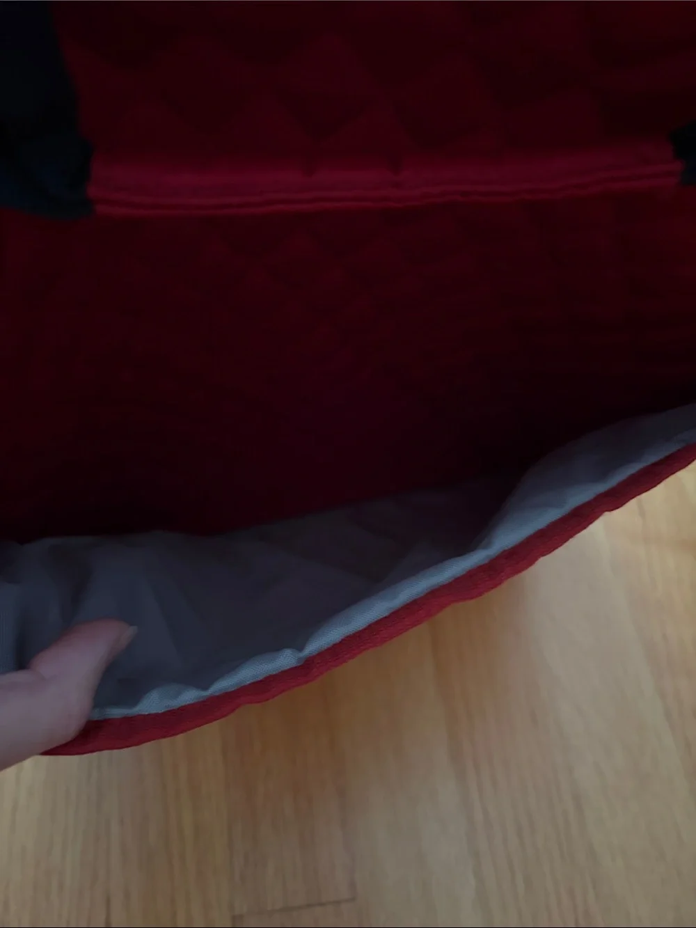 eBags Quilted Laptop Sleeve Bag in Deep Red
